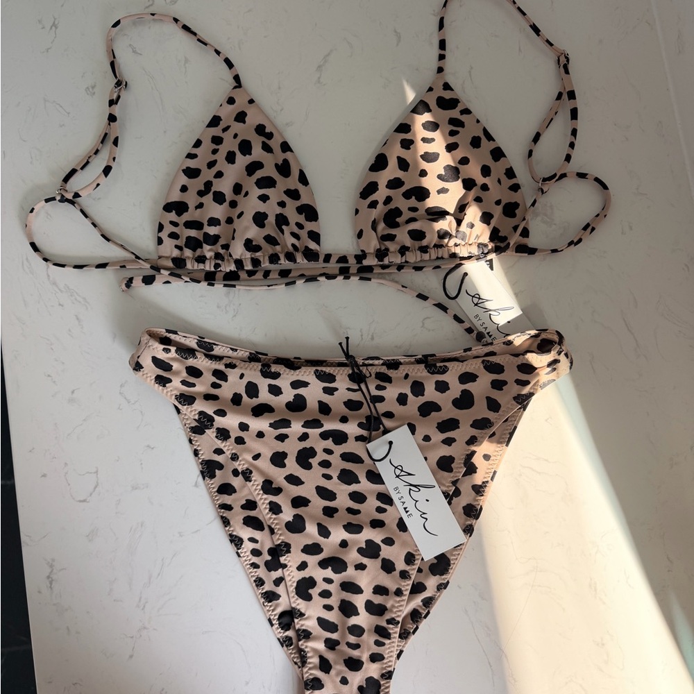 SAME Leopard Print Bikini Set